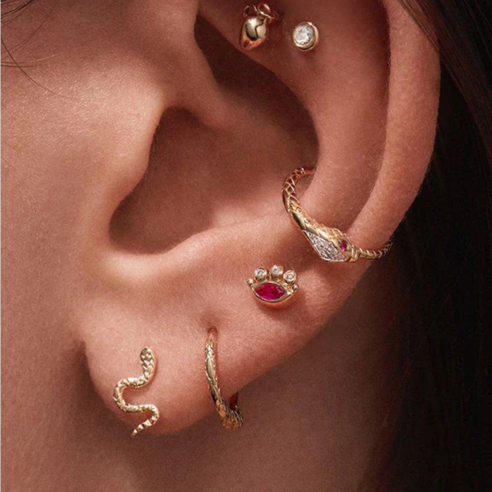 Pamela Love Serpent stud